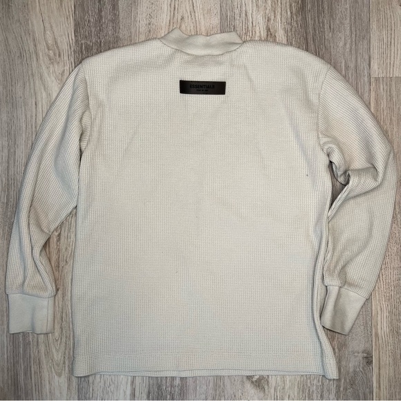 Fear of God Essentials Waffle Knit Tees-Long Sleeve kids Size 4/5 - Picture 2 of 7